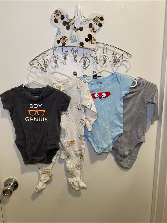 Carter's Other - Carter's,  Baby One-Piece Set in Gray, Light Blue, White, Black and Sleeper.